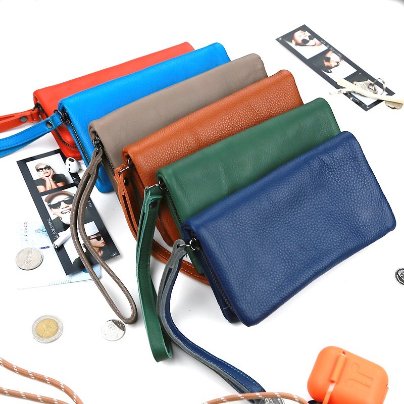 FOXY : Long wallet genuine leather with zip around soft leather from Lucky Bao. - 皮夹/钱包 - 真皮 