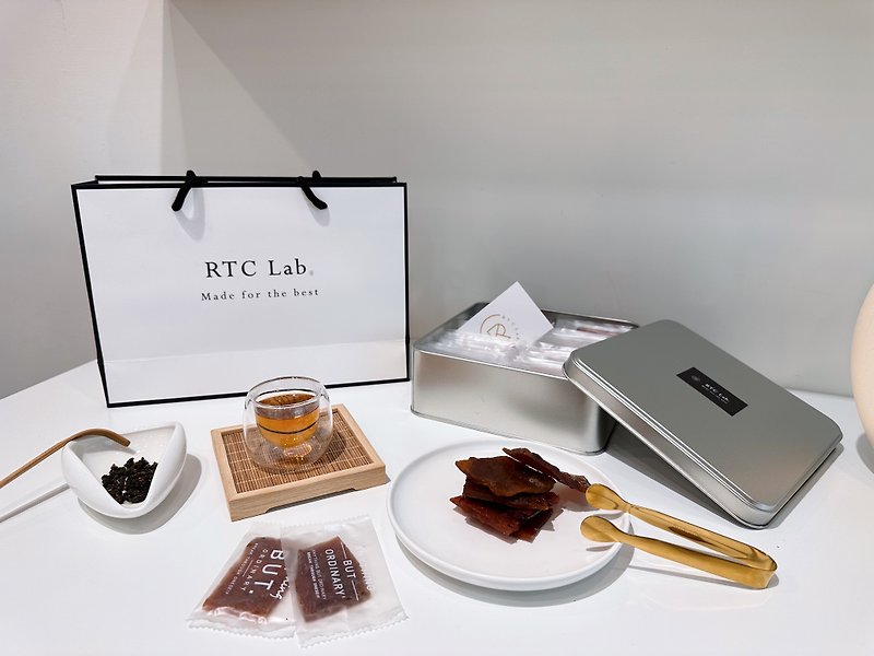 【RTC Lab. 】炭烤蜜汁猪肉干铁盒独立小包装 新年礼盒 年节礼盒 - 肉干/肉松 - 新鲜食材 