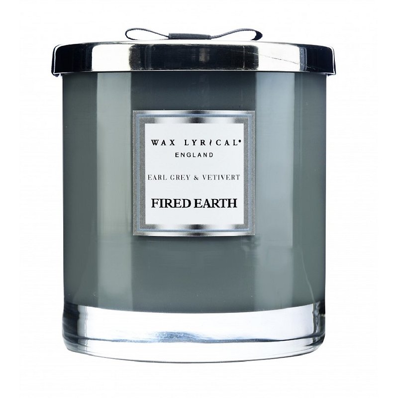 英伦蜡烛 FIRED EARTH系列 伯爵茶与香根  2蕊大蜡烛 - 蜡烛/烛台 - 玻璃 