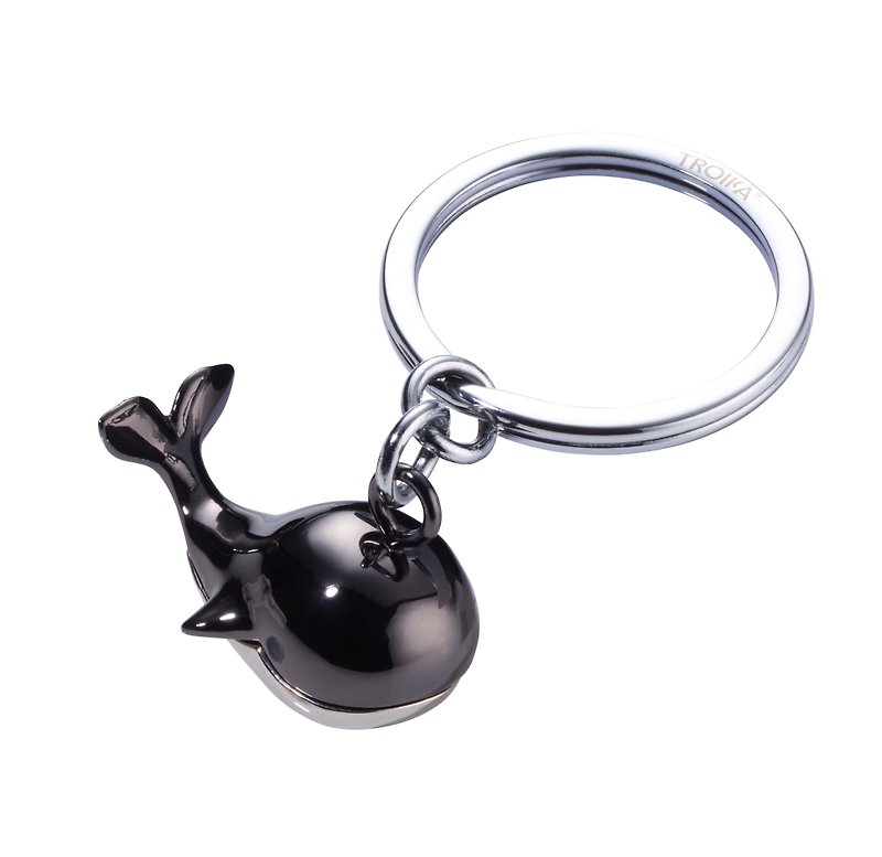 【定制化雷刻】鲸鱼钥匙圈(非常律师禹英禑同款) - 钥匙链/钥匙包 - 其他金属 黑色