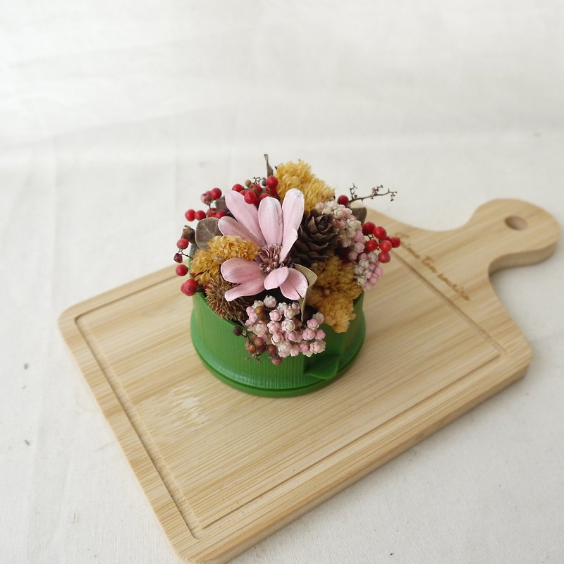 【热带风情】 塑料竹纹 干燥桌花摆饰 - 植栽/盆栽 - 植物．花 绿色