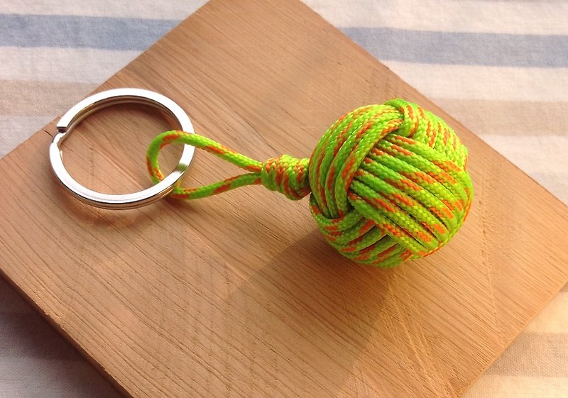 Monkey fistknot钥匙圈-萤光鲜绿色 - 钥匙链/钥匙包 - 其他材质 