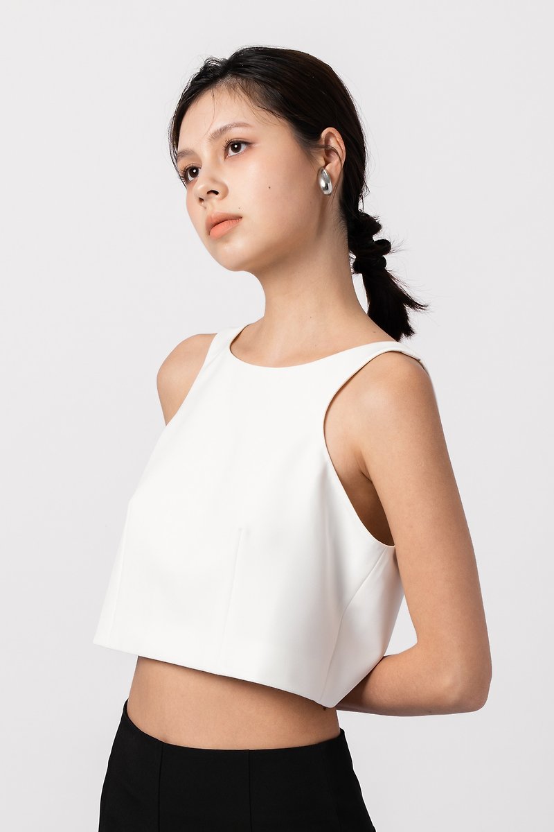 DAN-Eco Care 短版背心(White) - 女装背心 - 环保材料 白色