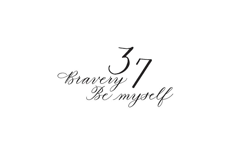 (专属订单) cottontatt Bravery + Be myself + 37 - 纹身贴 - 其他材质 黑色