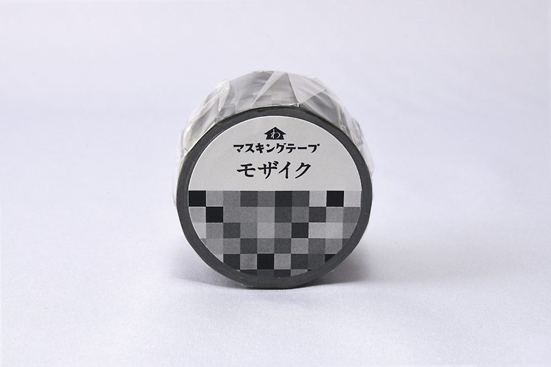 和紙田大學　マスキングテープ　モザイク - 纸胶带 - 纸 黑色
