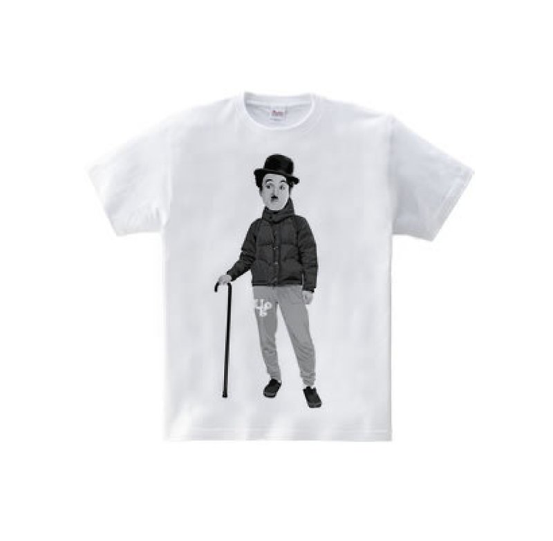 アウトドア・チャップリン　モノ（5.6oz Tシャツ） - 男装针织衫/毛衣 - 棉．麻 白色