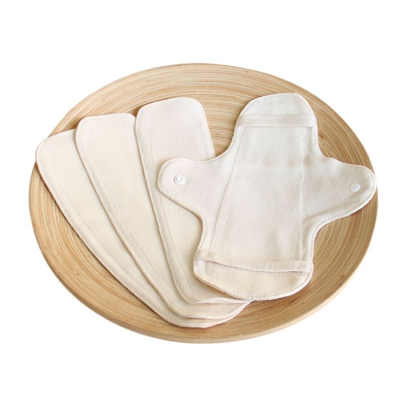 布卫生棉日用组(1+3片) - 生理用品 - 棉．麻 白色