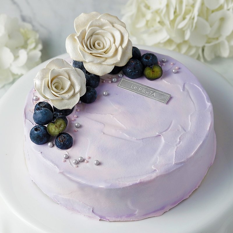 【LeFRUTA朗芙】奥蒂亚 莓果沙赫香缇慕斯 / 6寸 - 蛋糕/甜点 - 新鲜食材 紫色