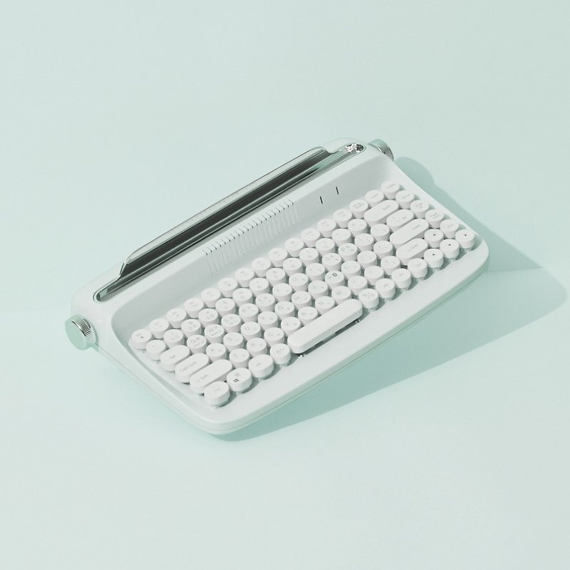 actto 复古打字机无线蓝牙键盘 - 薄荷绿 - 迷你款 - 电脑配件 - 其他材质 