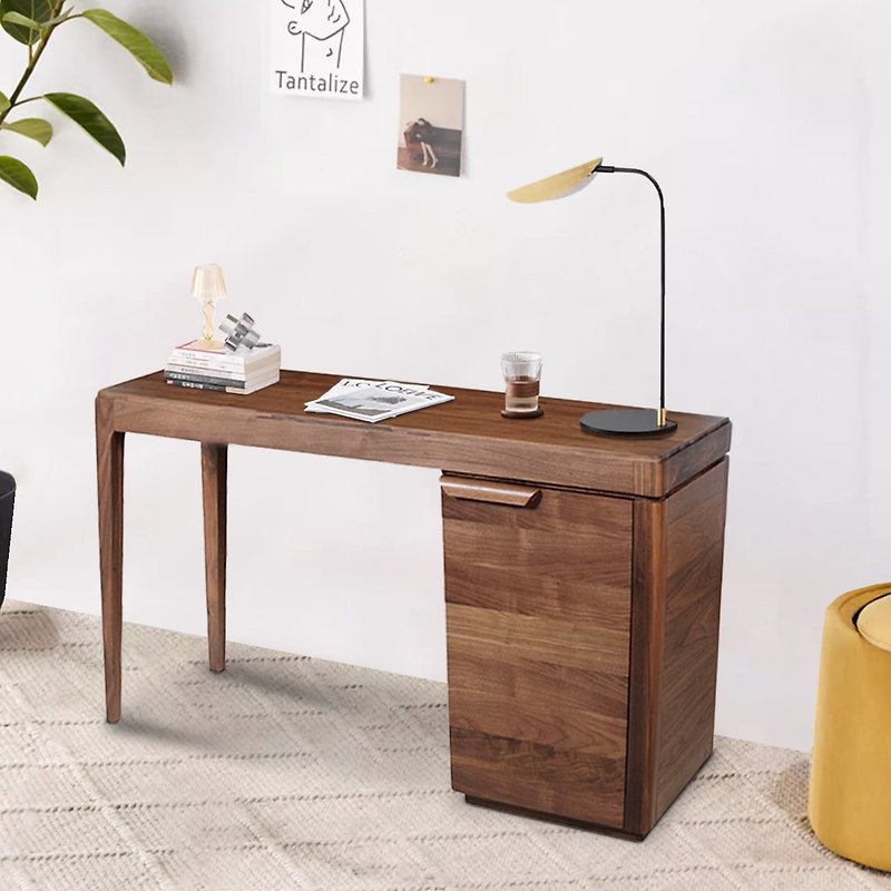 【D3原木家居】 Alex北美胡桃木书桌、工作桌-120cm - 餐桌/书桌 - 木头 