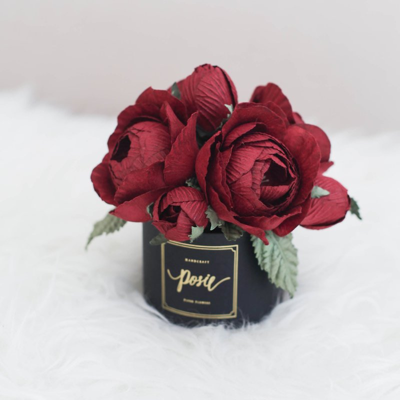 Crimson Red - Girlfriend Collection Aromatic Small Gift Box - 香薰/精油/线香 - 纸 红色