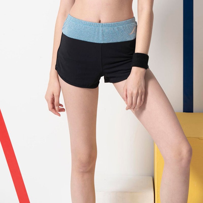 女人节新品 MIT 水陆两用机能运动短裤 浅蓝 - 女装运动裤 - 聚酯纤维 蓝色