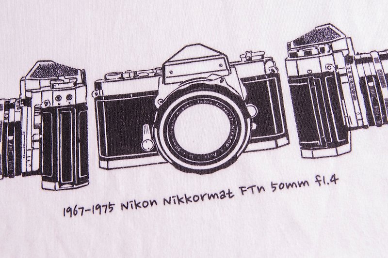 最后二件 - 古董相机 NIKON Nikkormat FTn - 男装上衣/T 恤 - 棉．麻 黑色