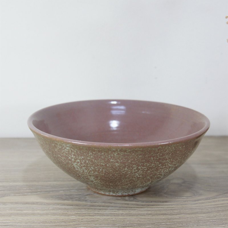 粉紫挂釉碗公,饭碗-容量约700ml - 碗 - 陶 粉红色