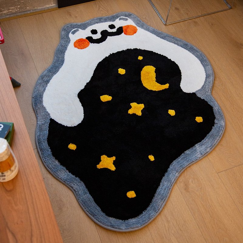PointLab【晚安熊】原创日式萌趣卡通可爱儿童房地毯床边毯 - 地垫/地毯 - 聚酯纤维 