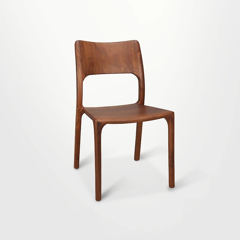 Brian 北美胡桃木餐椅 实木椅 - 椅子/沙发 - 木头 