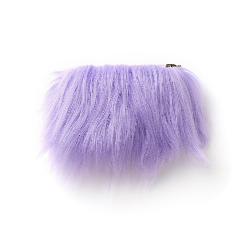 Fred Furry Purse - 零钱包 - 聚酯纤维 紫色