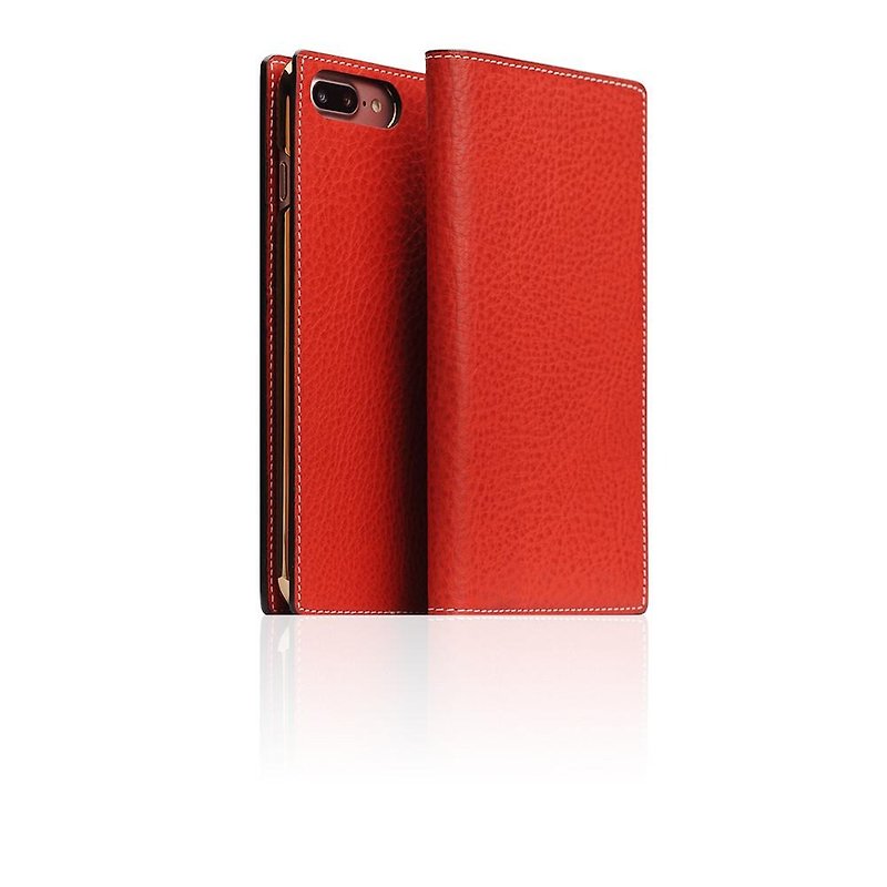 SLG Design iPhone 8 / 7 Plus D6 IMBL 手工车线顶级真皮皮套-红 - 手机壳/手机套 - 真皮 红色