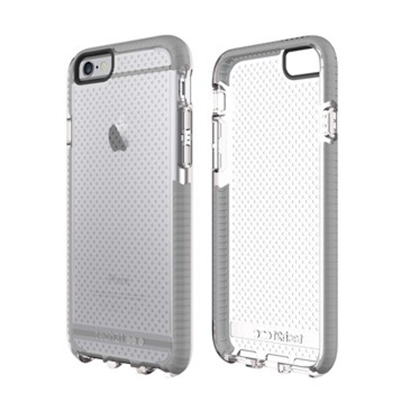 Tech21 英国超冲击 Evo Mesh iPhone 6/6S 防撞软质保护壳 - 透明灰 ( 5055517399685 ) - 手机壳/手机套 - 纸 灰色