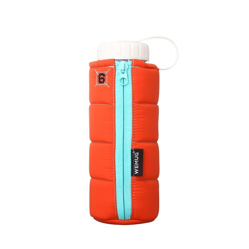 热销羽绒外套可爱水瓶 野餐水壶 奶瓶 ZipperJ500 - 红橙 - 水壶/水瓶 - 塑料 