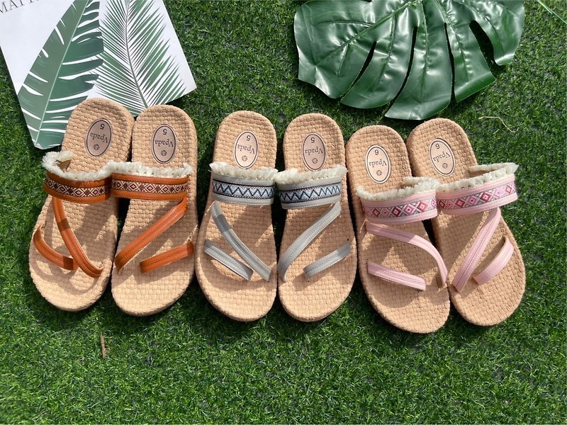 Local bkk Beach sandals - 拖鞋 - 防水材质 卡其色