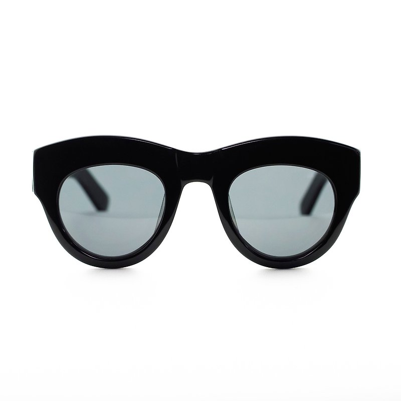卵形经典板材墨镜∣UV400太阳眼镜-黑色 - 墨镜 - 其他材质 黑色