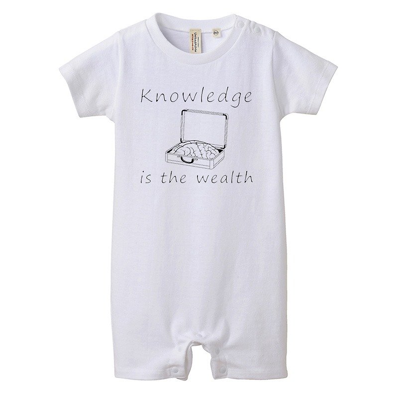 [ロンパース] Knowledge is the wealth - 其他 - 棉．麻 白色