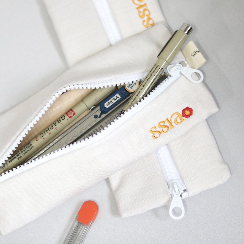 SSRA Pencil pouch - 铅笔盒/笔袋 - 其他材质 白色