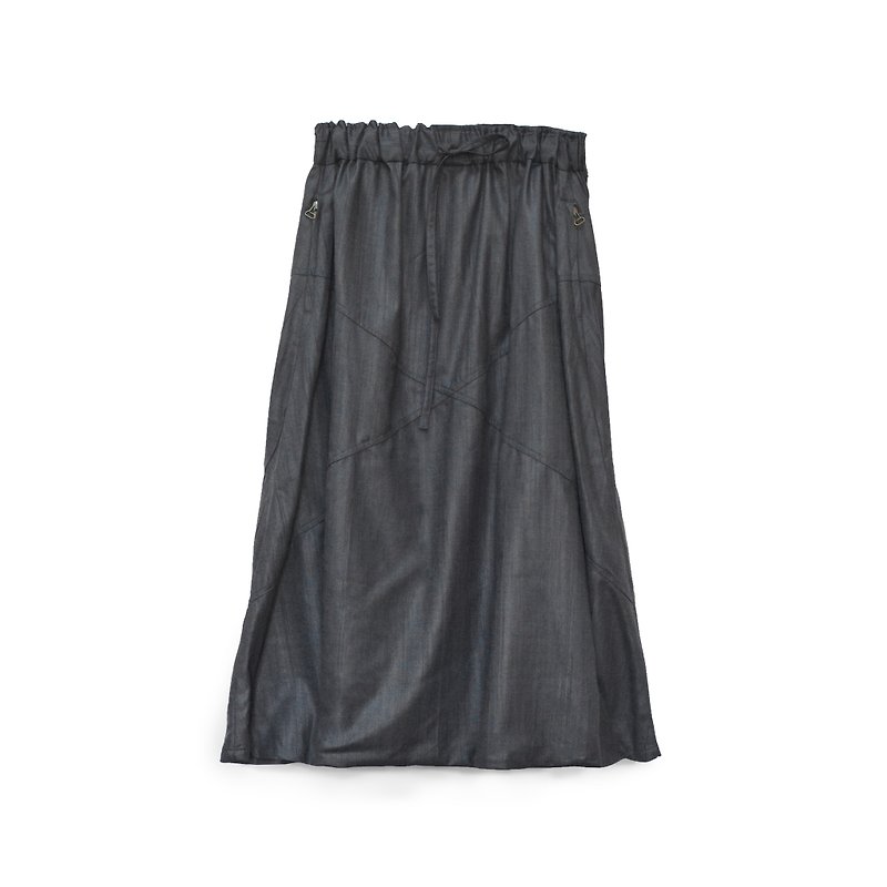 oqLiq - Root - X pantskirt 武士裤裙 (黑) - 男士长裤 - 棉．麻 黑色
