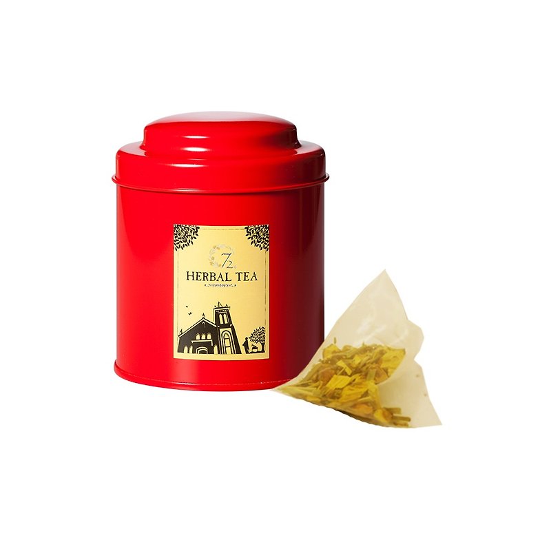 青草润喉香茶小罐-茶包 - 茶 - 植物．花 红色