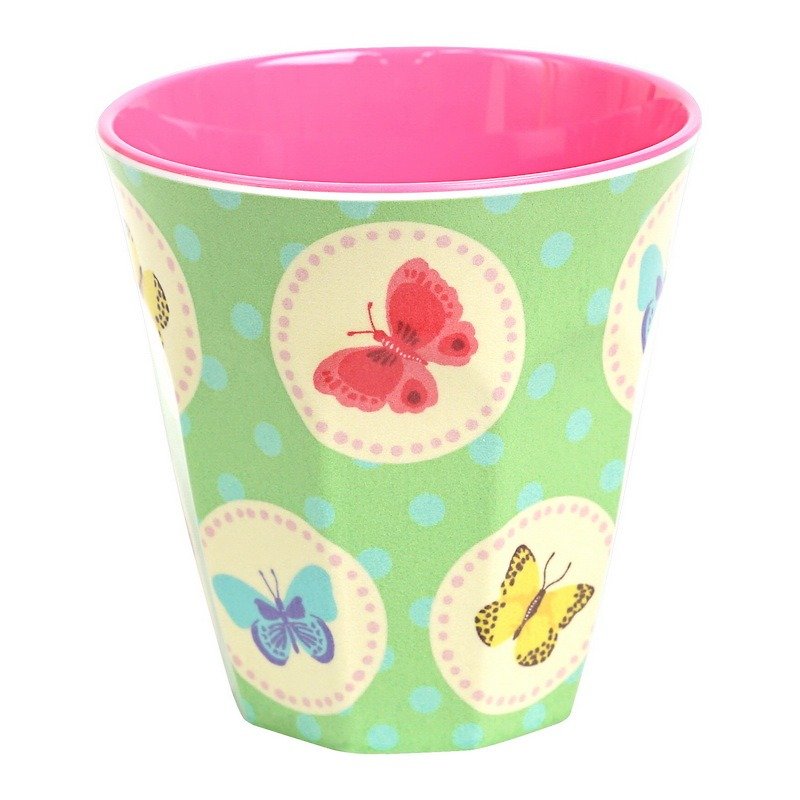 蝴蝶复古M杯-绿 - 茶具/茶杯 - 塑料 