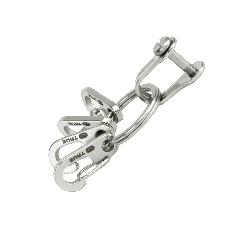 【True Utility】英国多功能扣环式钥匙圈组KeyRing System - 钥匙链/钥匙包 - 不锈钢 银色
