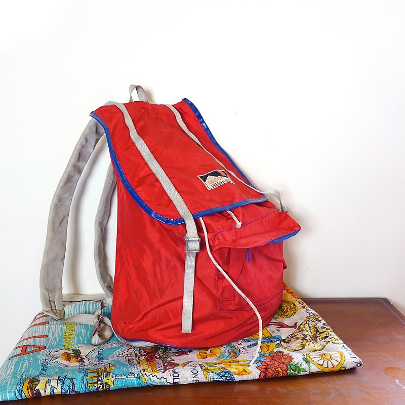 BajuTua /古着/ Deuter 德制登山旅行后背包 - 后背包/双肩包 - 聚酯纤维 红色