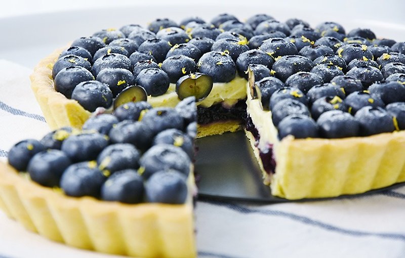 庆祝Celebrate - 7寸法式蓝莓塔~浪漫必吃款 - 蛋糕/甜点 - 新鲜食材 蓝色