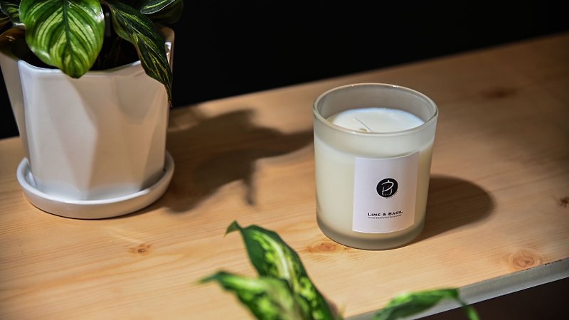 Pipan 清新自然雾面白 香氛蜡烛 - 蜡烛/烛台 - 玻璃 白色