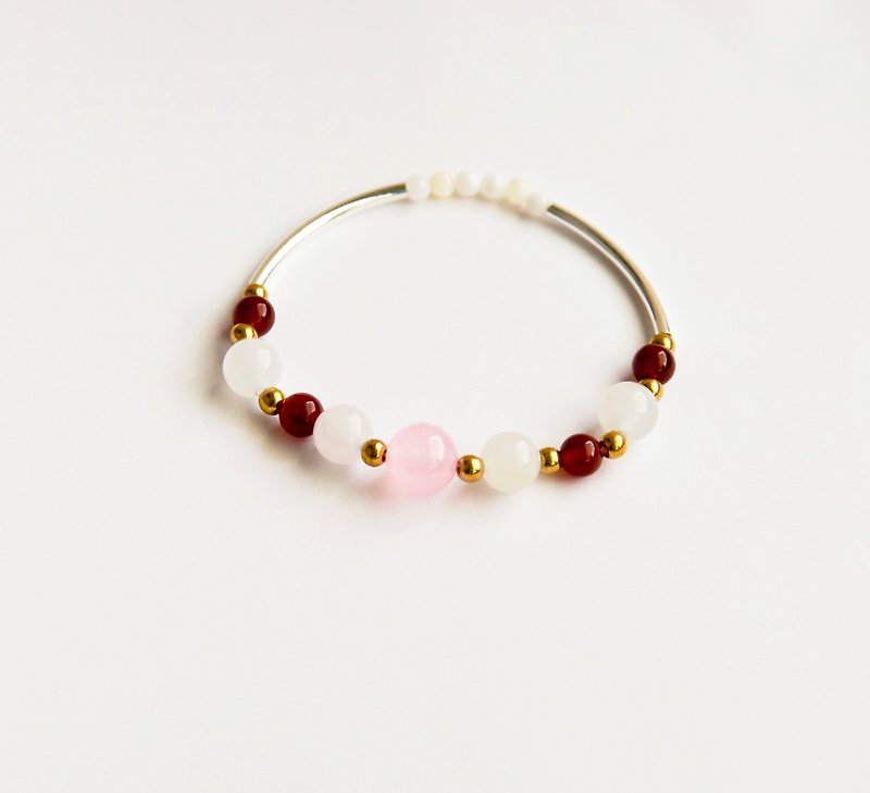 粉水晶Aphrodite 手环-公主的花冠   - 手链/手环 - 宝石 粉红色