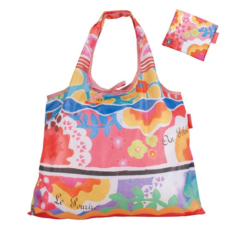 日本 Prairie Dog 设计包/环保袋/购物袋/手提袋 - 绽放 - 侧背包/斜挎包 - 塑料 多色