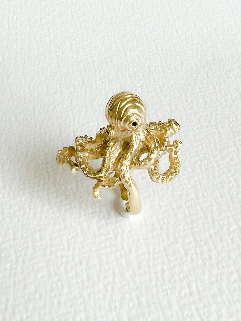 Octopus Brass -Ring (s) - 戒指 - 铜/黄铜 金色