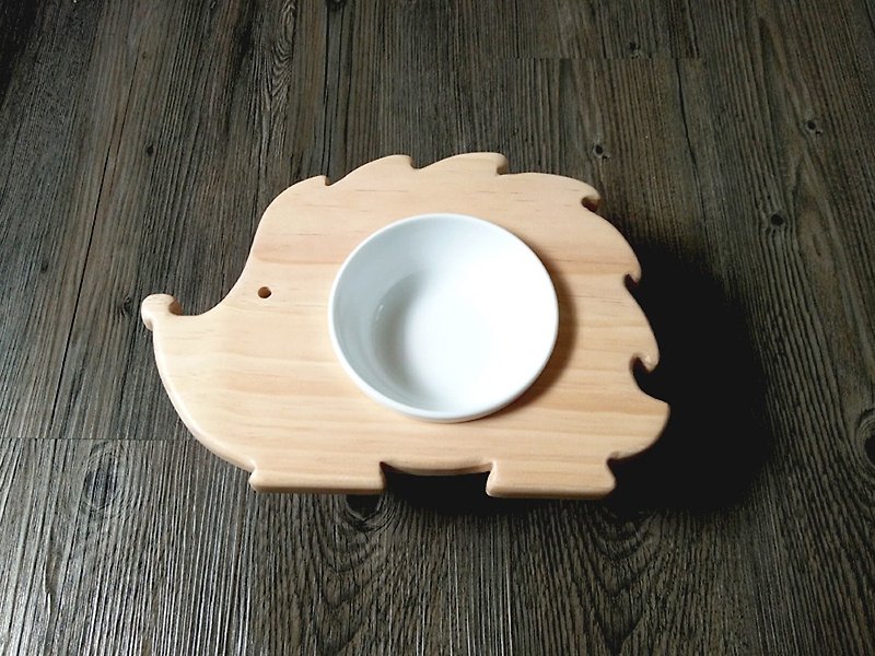毛小孩餐桌--"刺刺的小短腿" 宠物餐桌 适小型犬猫 - 碗/碗架 - 木头 咖啡色