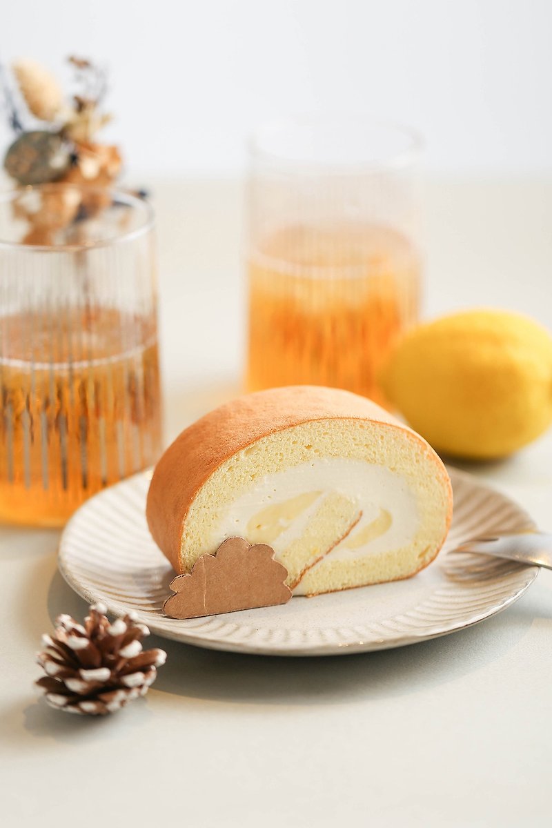 黄金柚子卷 - 蛋糕/甜点 - 新鲜食材 橘色