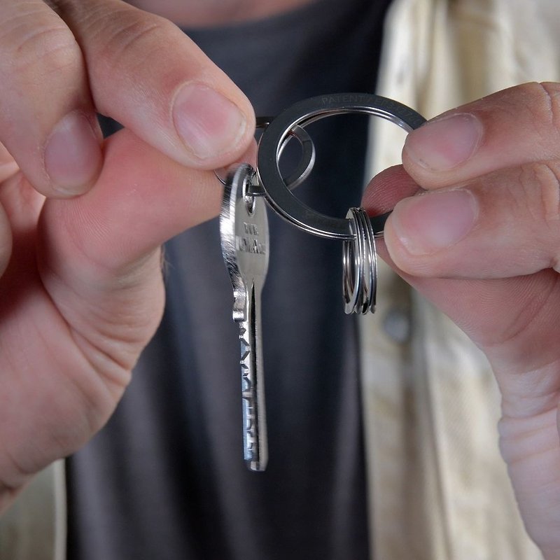 【定制化礼物】FREEKEY SYSTEM 护甲专利钥匙圈 - 钥匙链/钥匙包 - 其他金属 银色