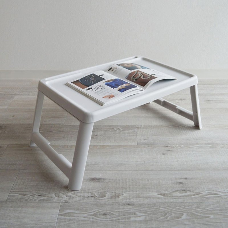 日本COLLEND 日制多功能折叠桌/床上桌-多色可选 - 餐桌/书桌 - 塑料 白色