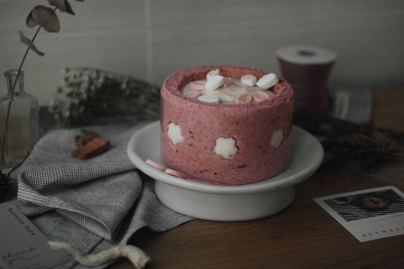 - 雪樱 - 樱花奶酪慕丝蛋糕 / 5寸 - 蛋糕/甜点 - 新鲜食材 粉红色