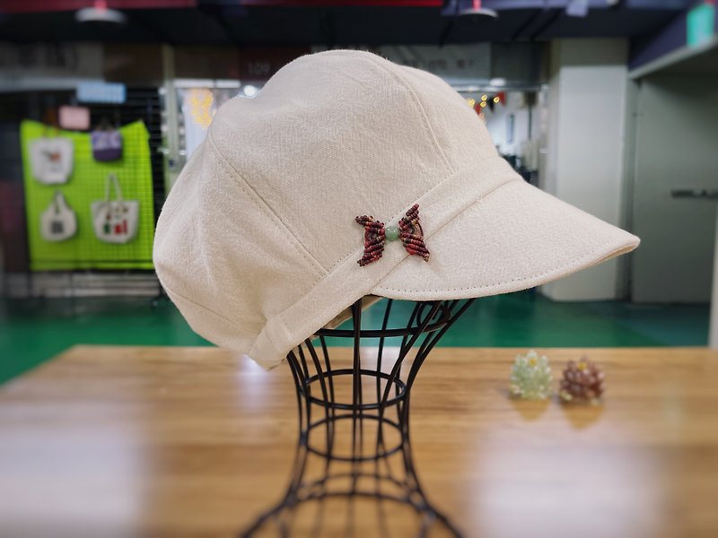 【订制】八美画家帽 - 帽子 - 棉．麻 白色