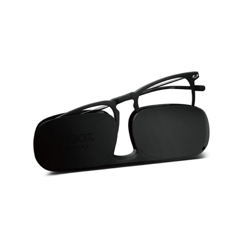 法国Nooz时尚造型老花眼镜 镜脚轻松携带版(透明镜片)(矩形)黑 - 眼镜/眼镜框 - 其他材质 黑色