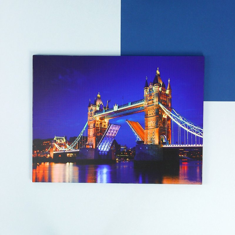 HomePlus 英伦无框画 伦敦塔桥 40x30cm 室内设计 布置 创意 小物 杂货 家居 装潢 饰品 装饰 - 海报/装饰画/版画 - 木头 多色