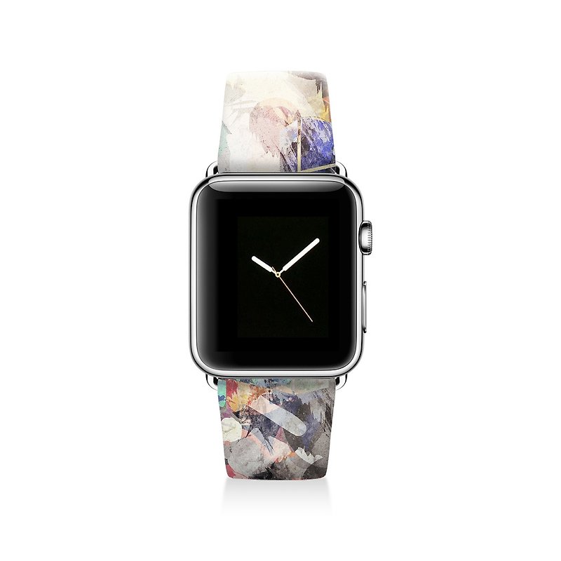 Apple watch band 真皮手表带不锈钢手表扣 38mm 42mm S022 - 女表 - 真皮 多色