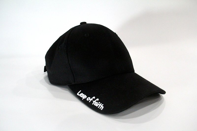 Leap of faith LOGO SE1 CAP - 帽子 - 棉．麻 黑色