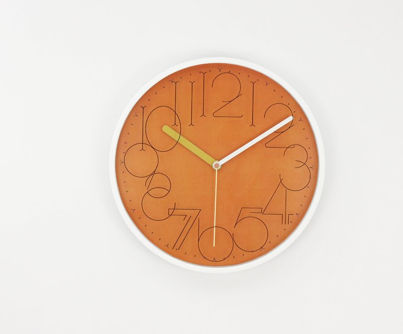 壁挂时计-橙之华 & 秋分绿 - 时钟/闹钟 - 塑料 橘色