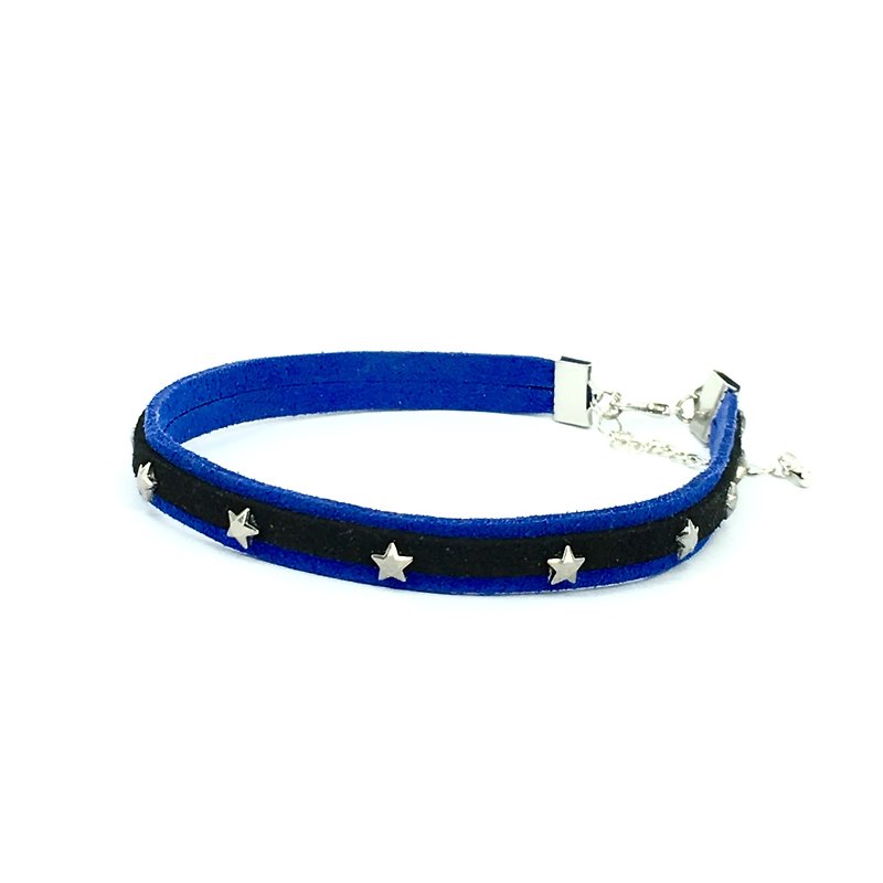 蓝色星星颈链 - 项链 - 其他材质 蓝色